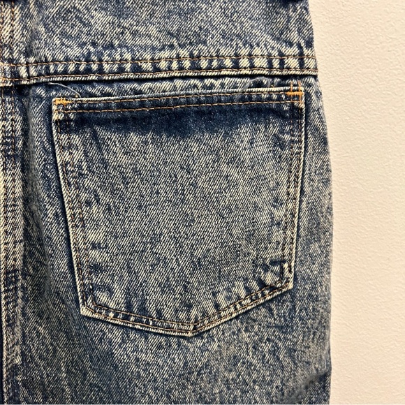 Vintage Roberto Orsini Denim Skirt 7/8 acid wash 80s jean - Picture 7 of 12